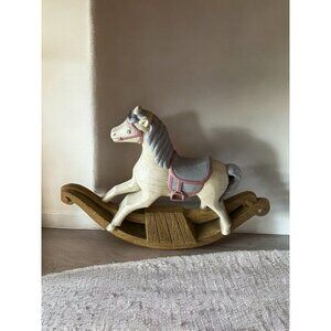 Vintage 1988 Burwood Rocking Horse Wall Decor
